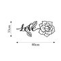 Wallity Love And Flower Escultura de pared negra